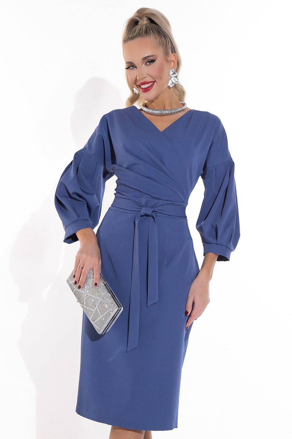 Платье Искусство обольщения (синий) - Эльза фото 2