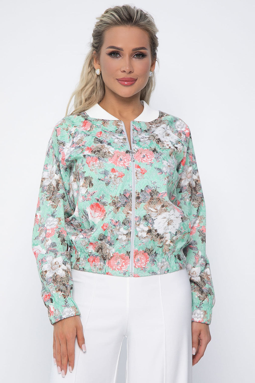 Бомбер Эшли (мятная роза) Б13548-41М - Lt collection фото 7