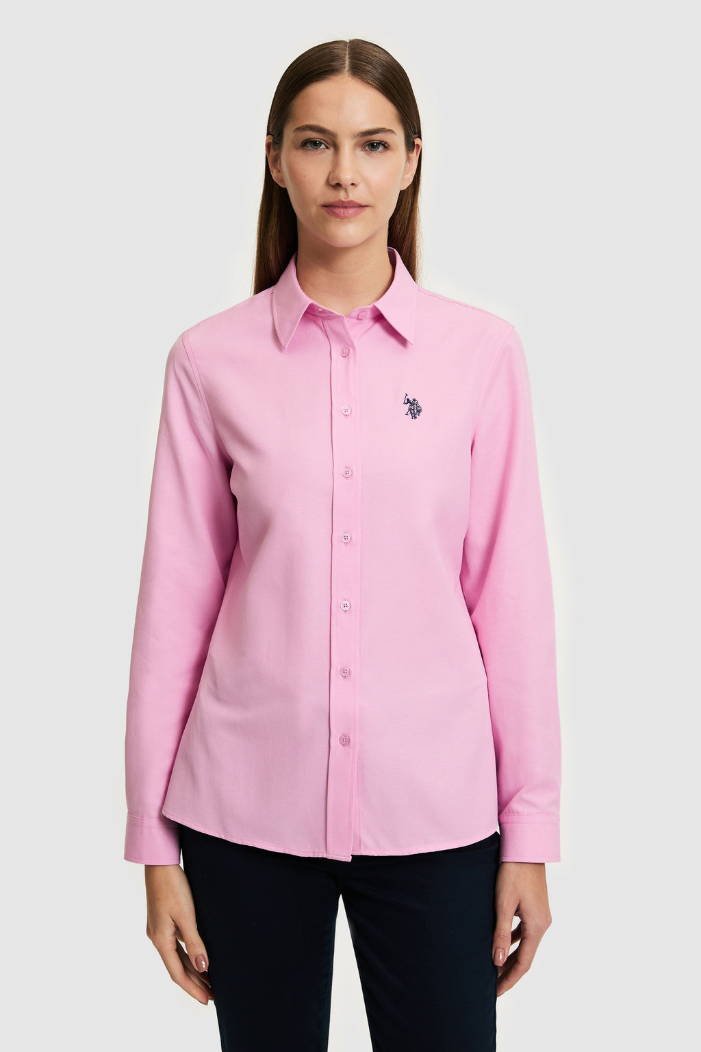 Kad_n Pembe Uzun Kollu Basic G_mlek - U.s. polo assn фото 3