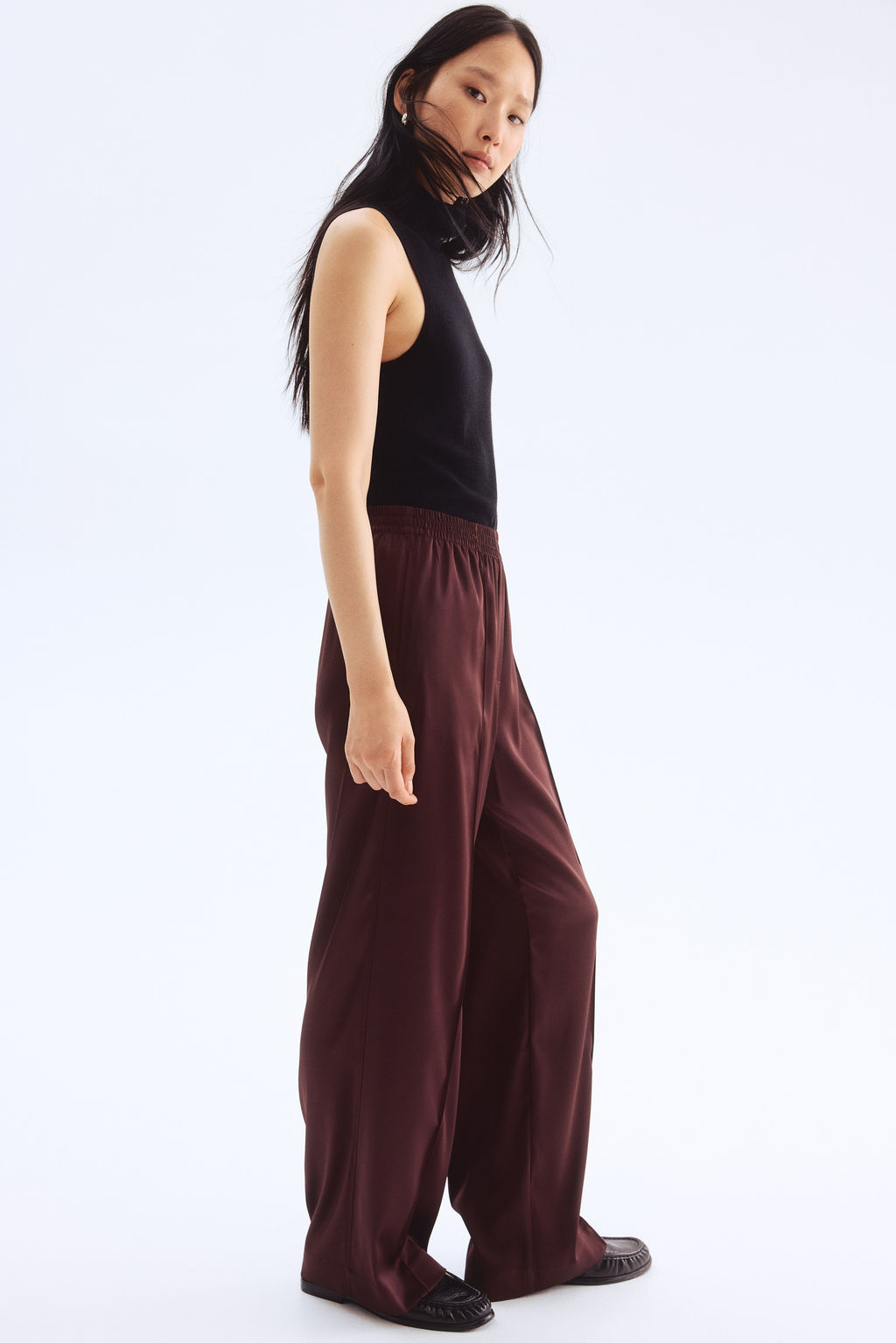 Pantal?n amplio con raya - H&m фото 4