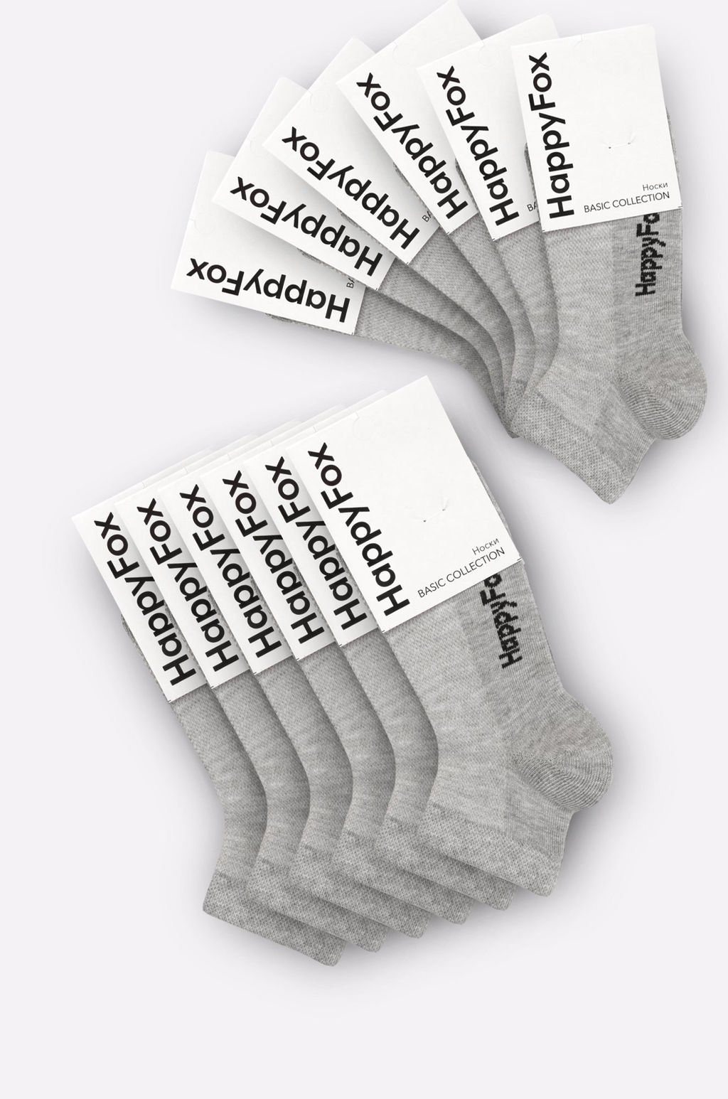 Набор носков 12 пар в сетку Happyfox