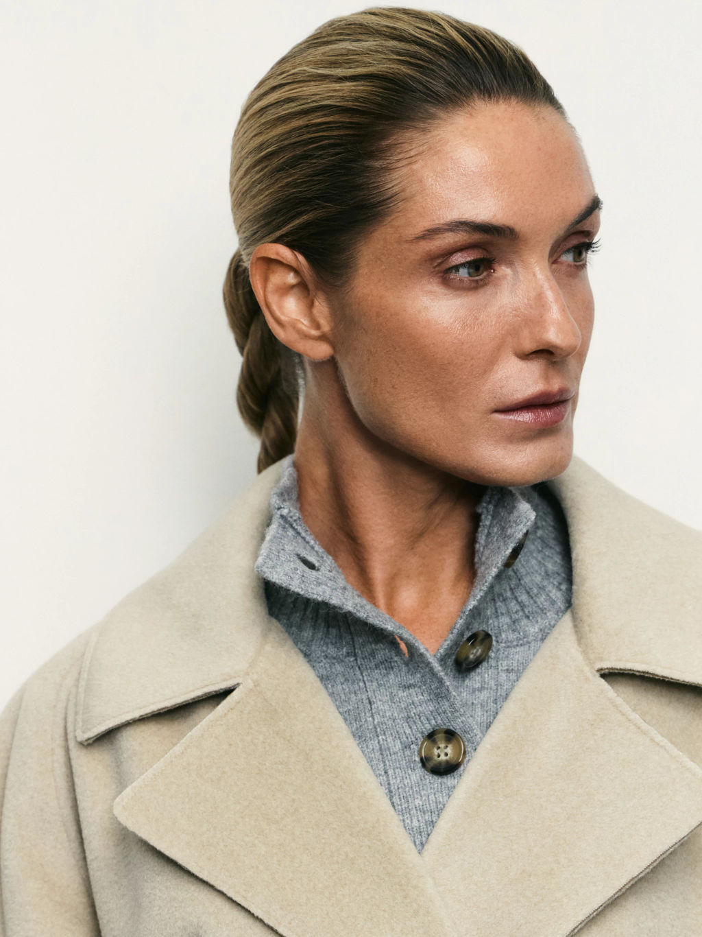 Двубортное пальто с поясом / Zarina фото 6