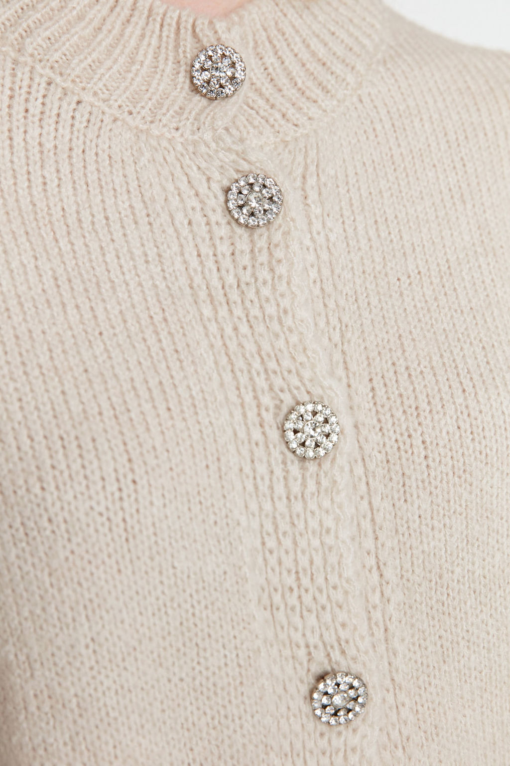 Tas Yumusak Dokulu Mucevher Dugmeli Ceket Gorunumlu Triko H?rka TWOAW21HI0034