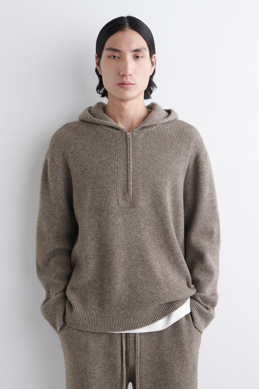 SUDADERA DE PUNTO DE MERINO Y YAK CON CREMALLERA - H&m фото 2