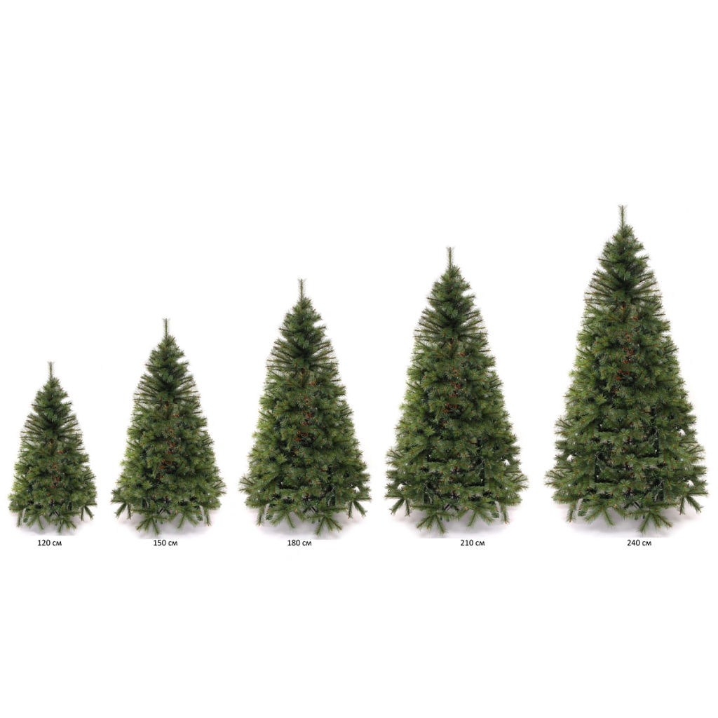 Елка "Императорская" 150 см, леска+ПВХ (458 веток)