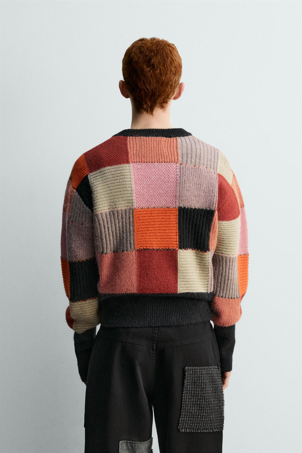 PATCHWORK JUMPER HARRY LAMBERT FOR ZARA X DISNEY  фото 3
