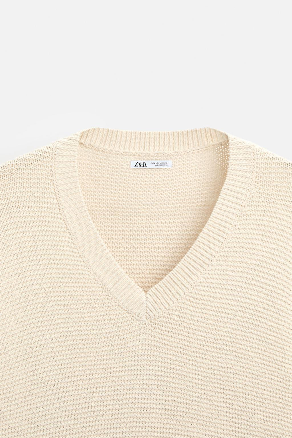 TEXTURED KNIT SWEATER - Zara фото 8