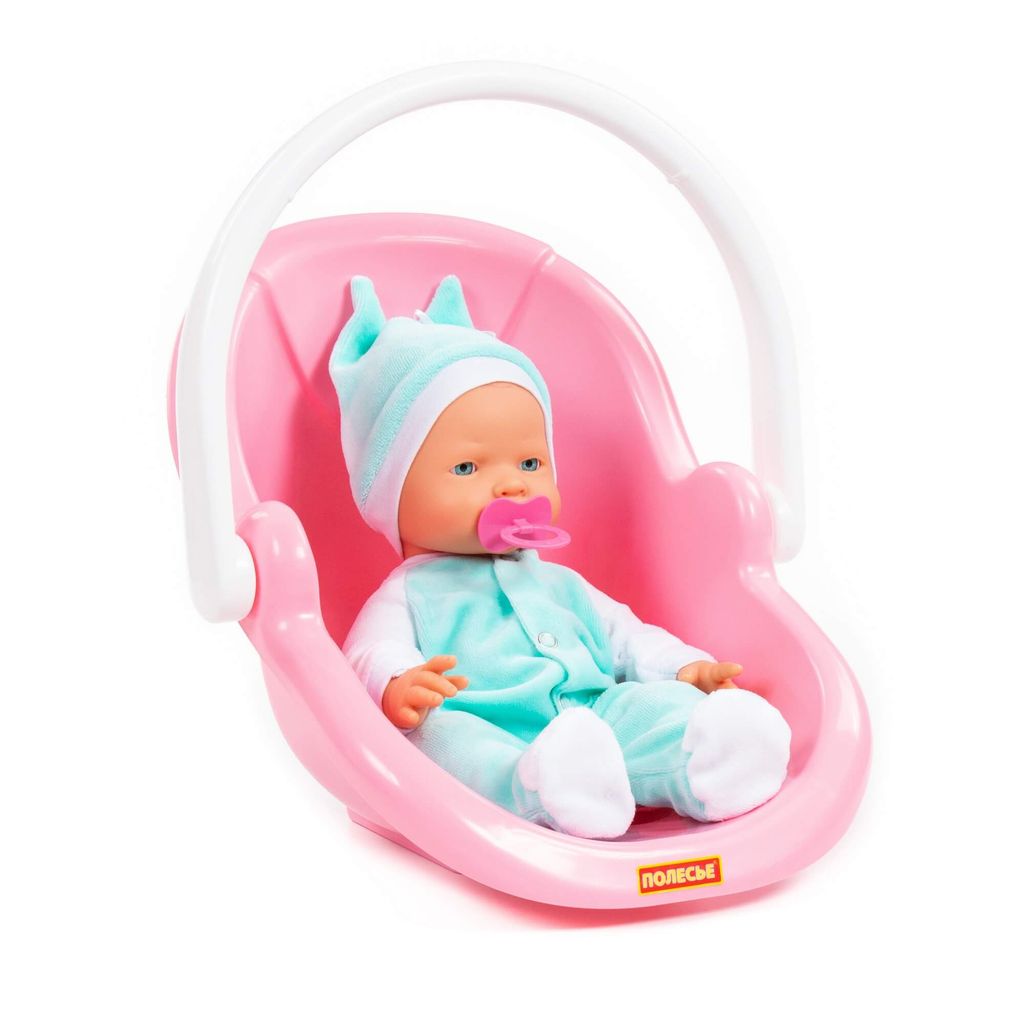 Пупс Весёлый (35 см) с соской и переноской (в пакете) - Полесье фото 4