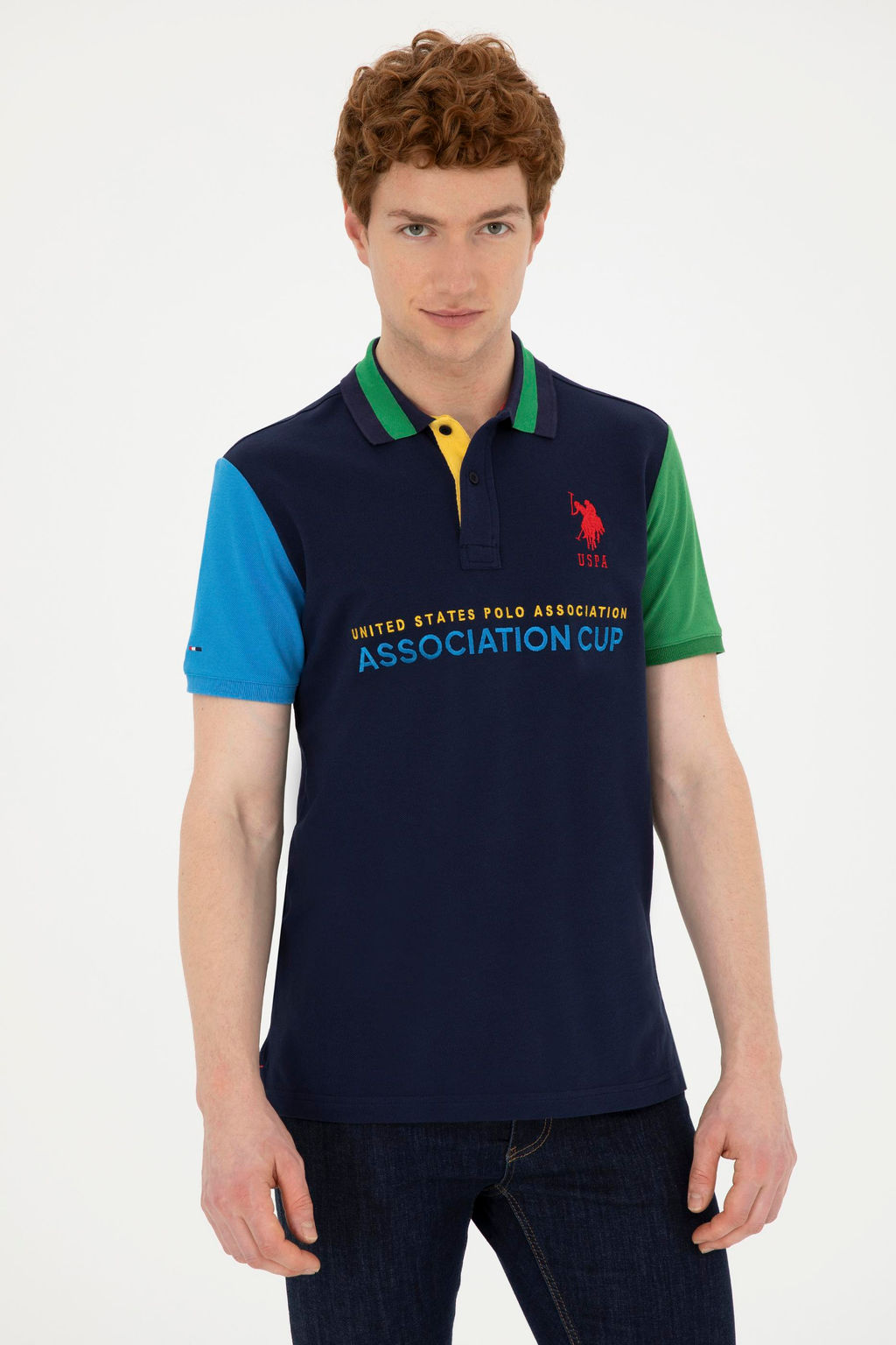Мужская темно-синяя футболка Неожиданная скидка в корзине - U.s. polo assn фото 10