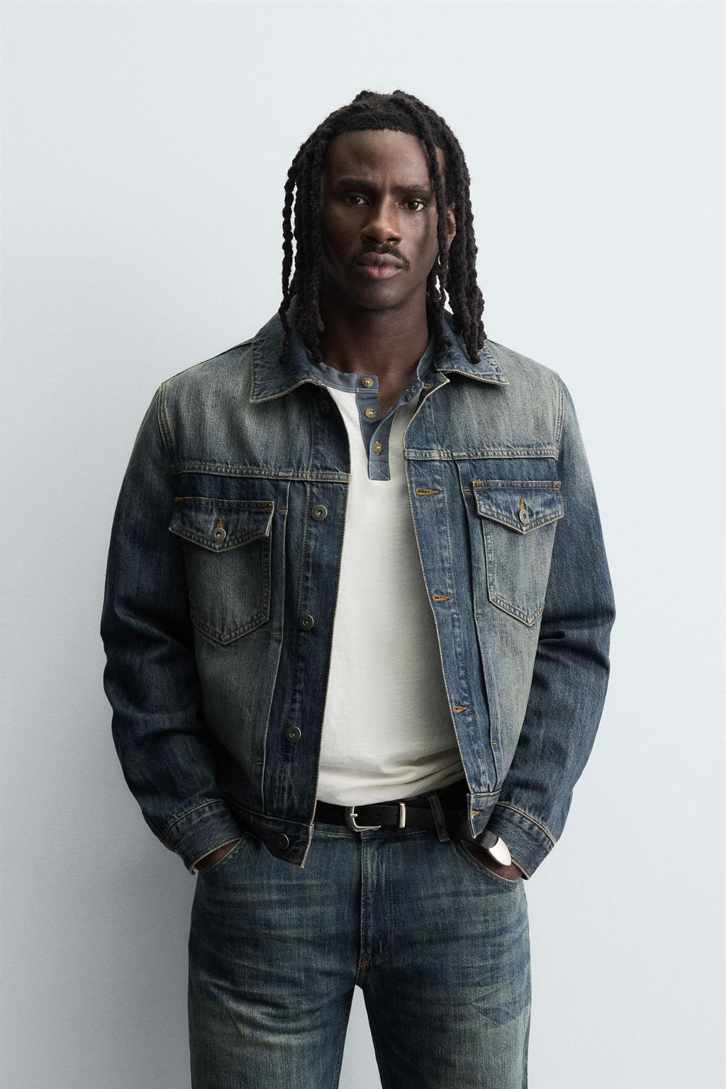 CROPPED FIT DENIM JACKET - Zara фото 2