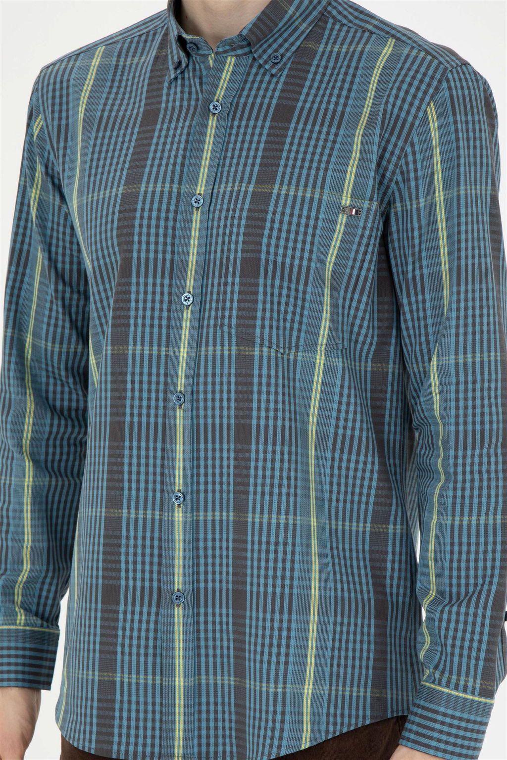 Мужская рубашка Petrol с длинным рукавом - U.s. polo assn фото 6