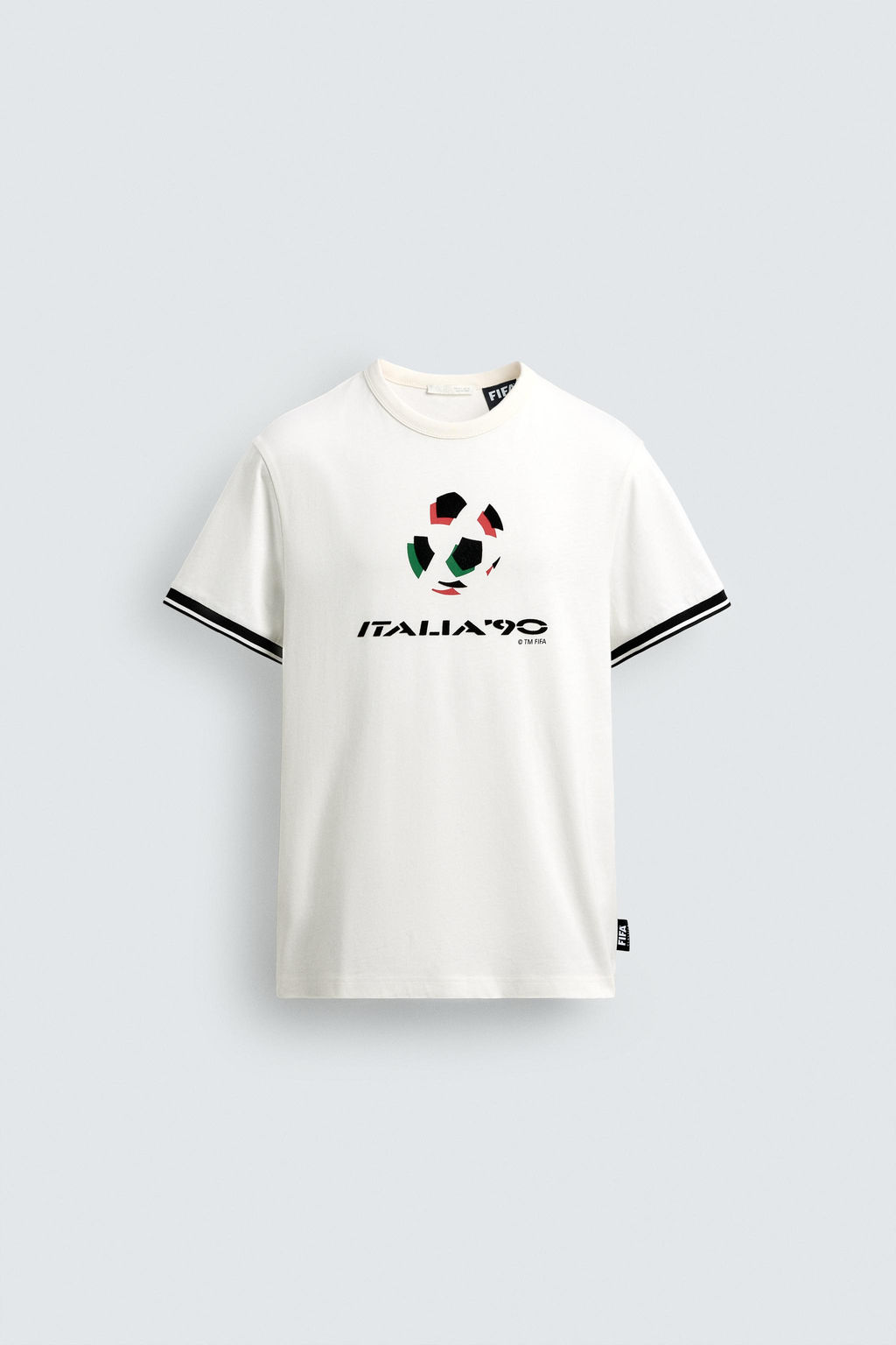 CAMISETA CONTRASTE ITALIA 90 FIFA WORLD CUP FIFA CLASSICS / Blanco - Zara фото 7