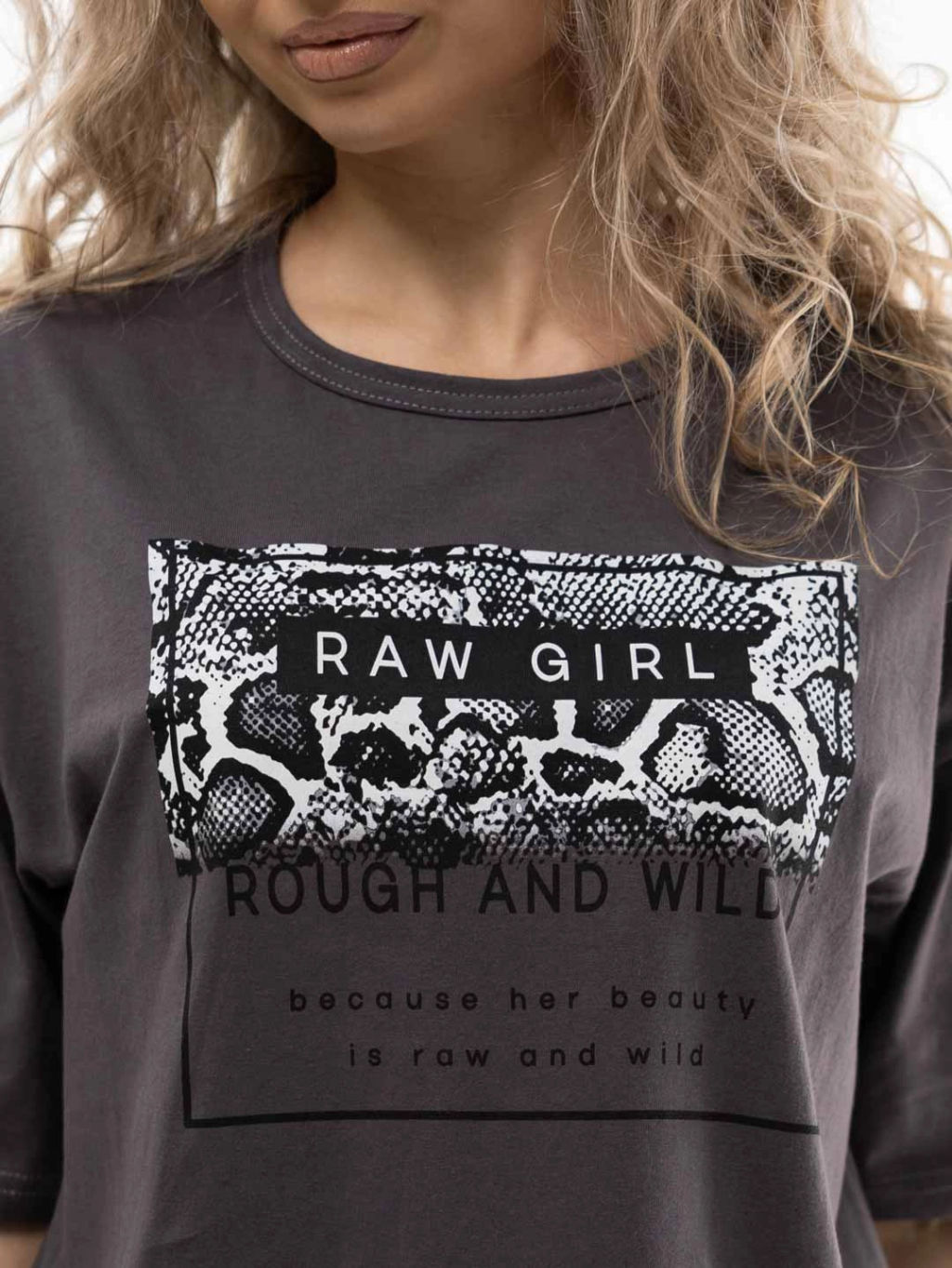 Пижама женская, цвет серый