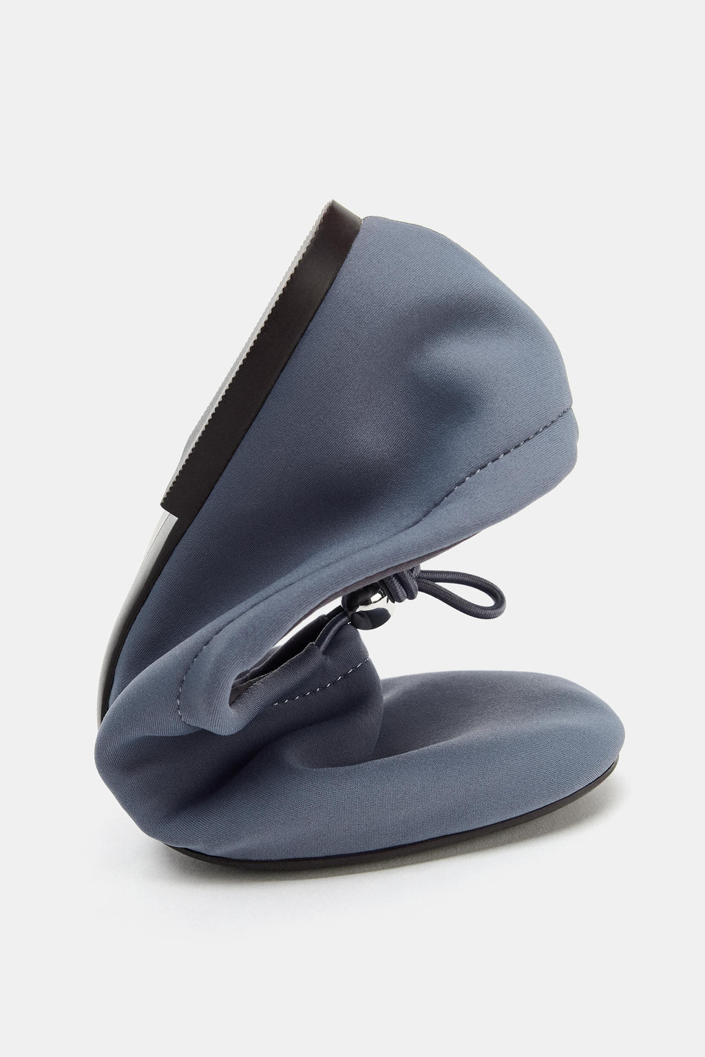 NEOPRENE EFFECT BALLET FLATS WITH PULL TAB - Zara фото 13