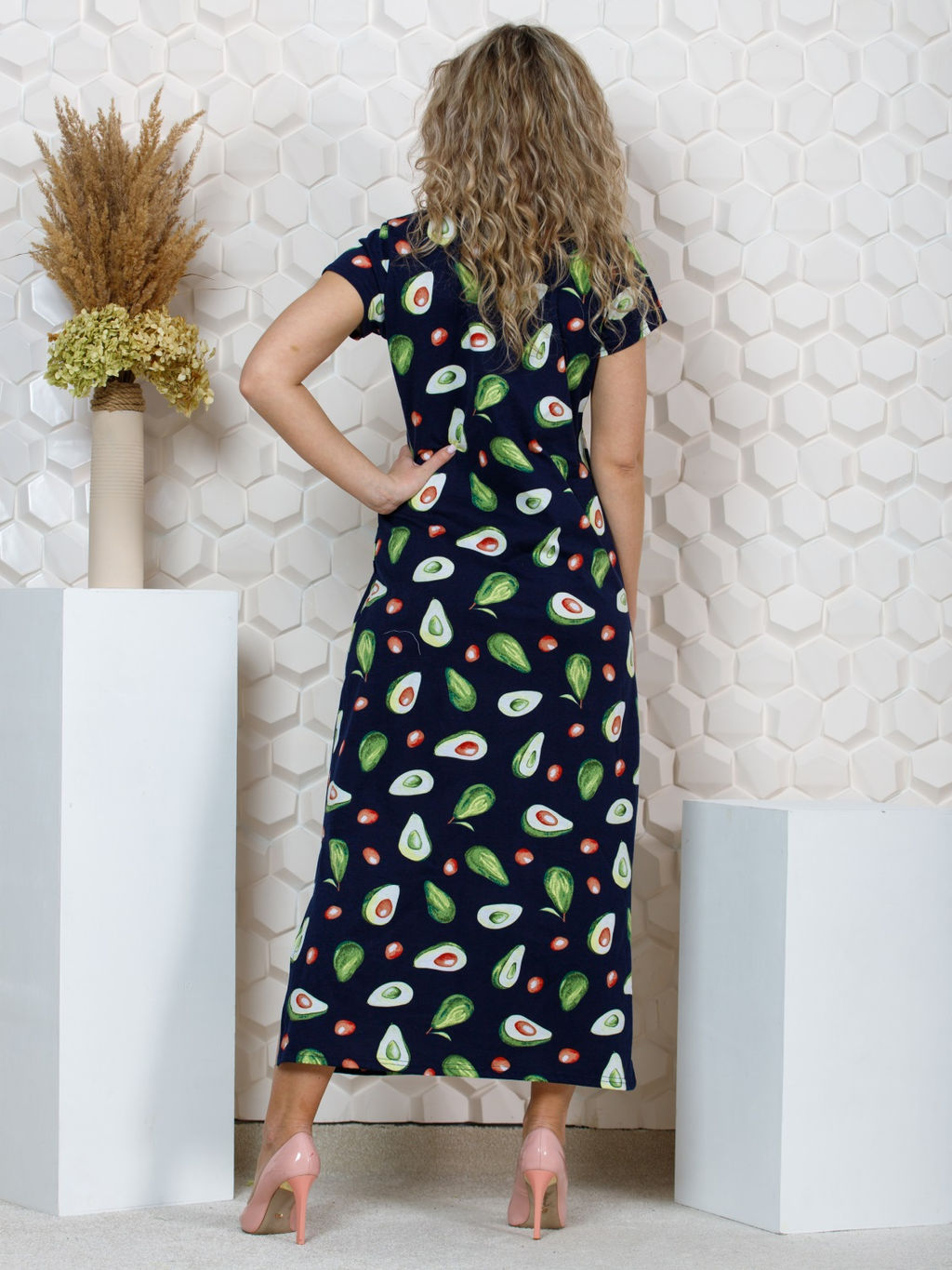 643 Платье"авокадо"