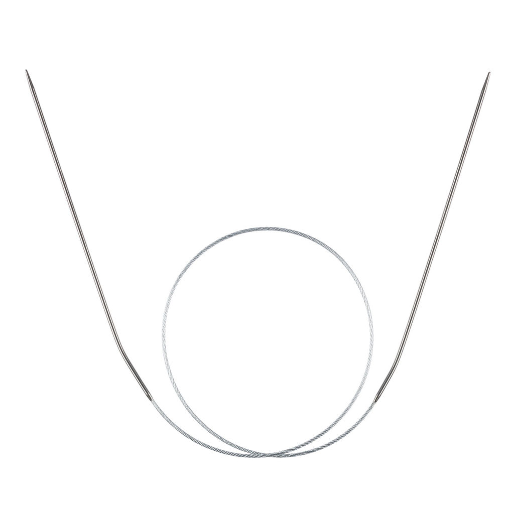 Спицы GAMMA круговые MKJ-R сталь d 1.6 мм 50 см 1 шт с металлической леской фото 3