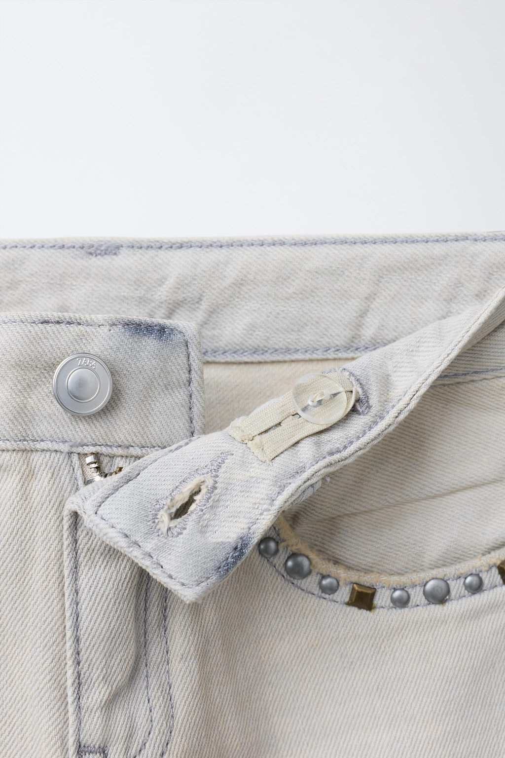 JEANS BOOTCUT TACHAS / Gris - Zara фото 4