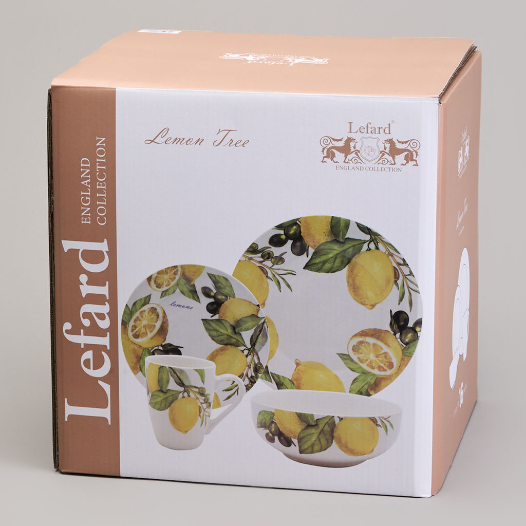 НАБОР ПОСУДЫ ОБЕДЕННЫЙ LEFARD ЛЕМОН ТРИ НА 4 ПЕР. 16 ПР.  фото 12