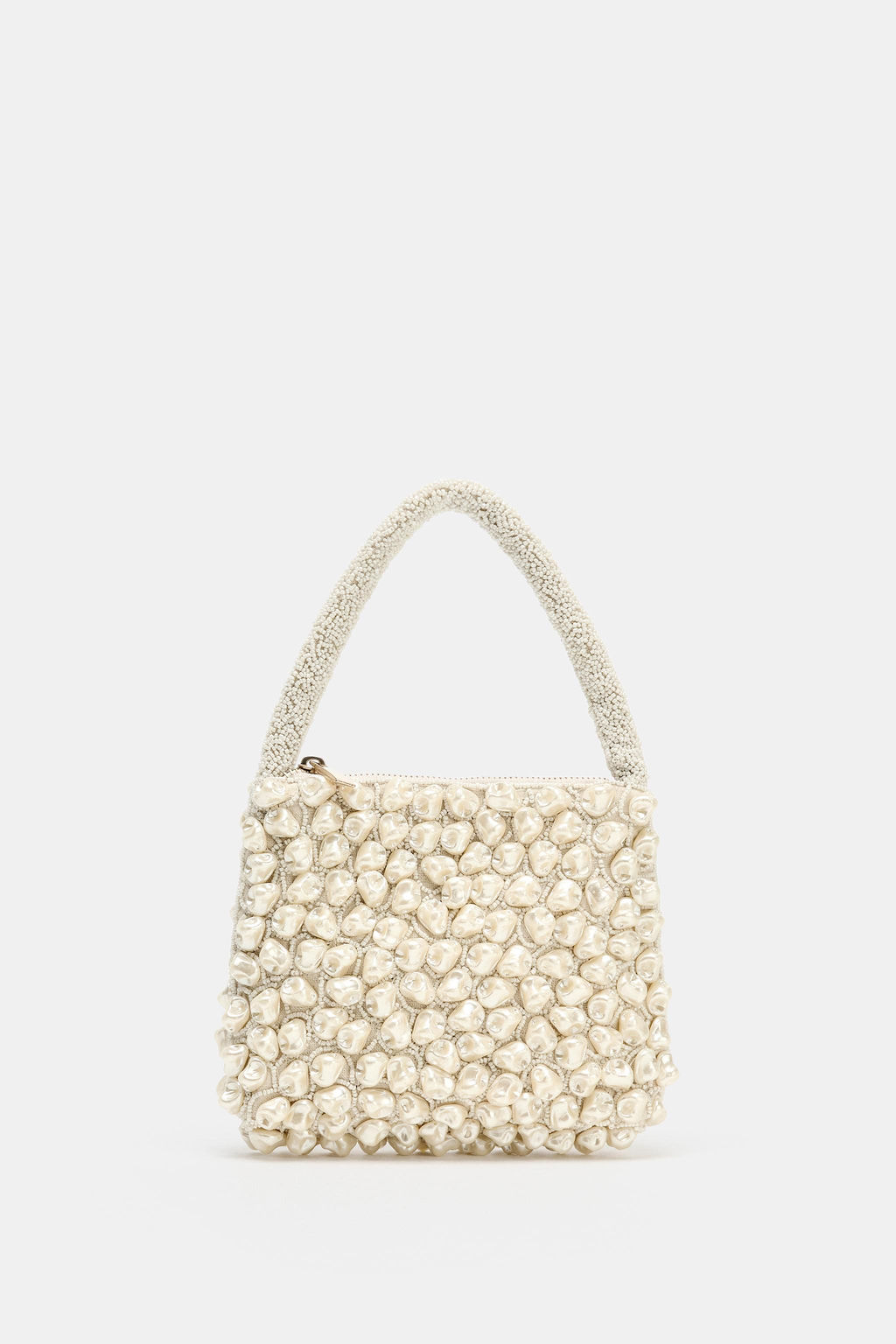 BOLSO DE MANO ABALORIOS / Crudo - Zara фото 2