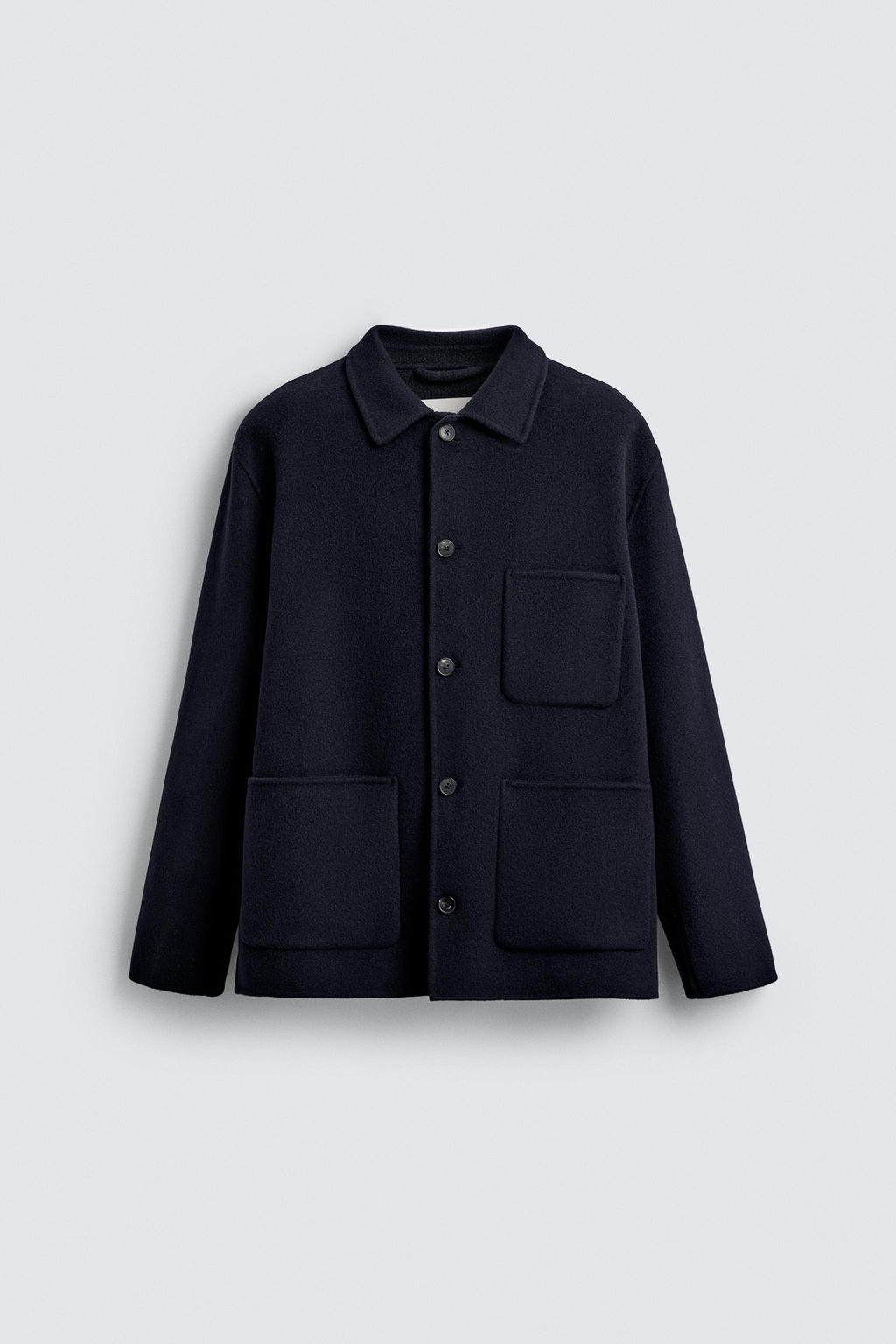 WOOL OVERSHIRT WITH POCKETS - Zara фото 7