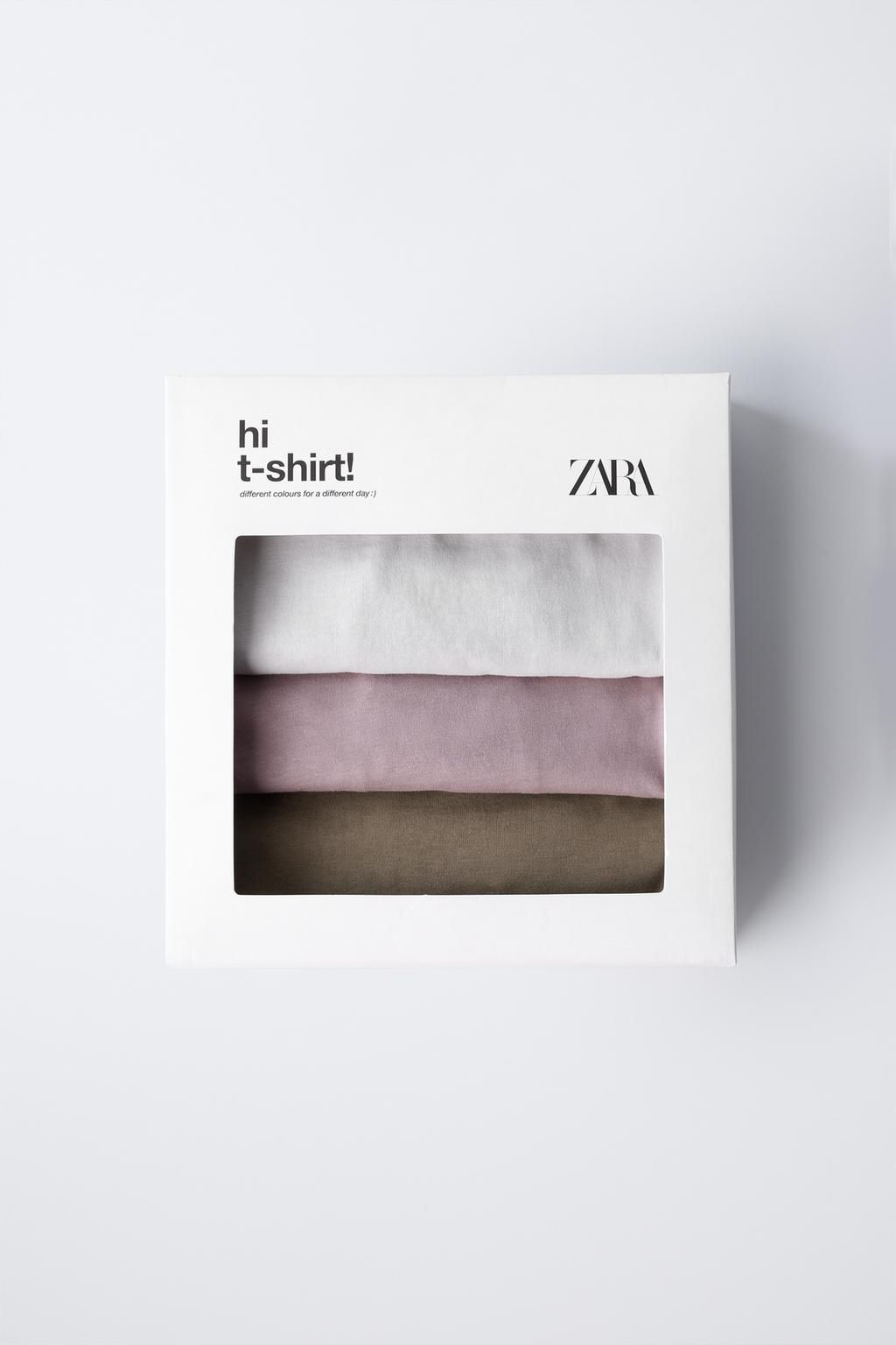 3-PACK OF PLAIN T-SHIRTS - Zara фото 5