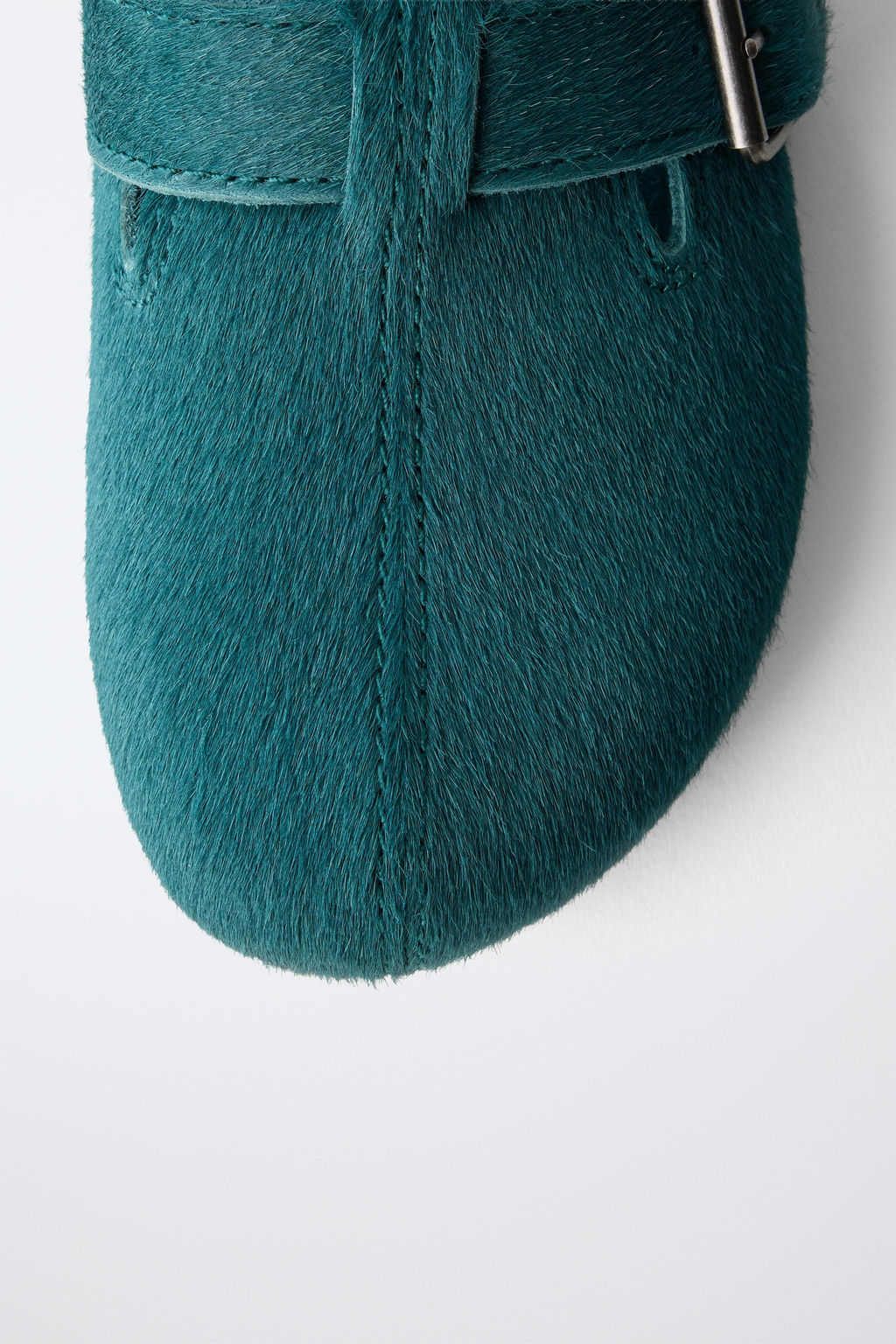 ZUECO HEBILLA PIEL / Verde - Zara фото 6