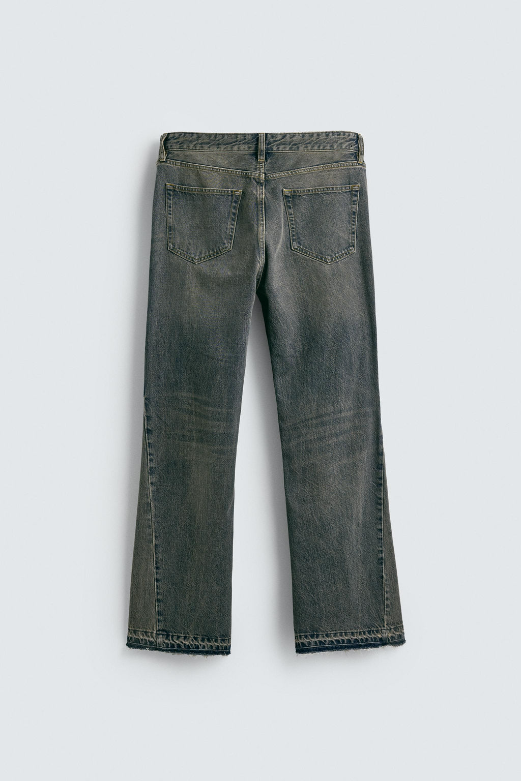 JEANS FLARE FIT / Azul / Verde - Zara фото 8