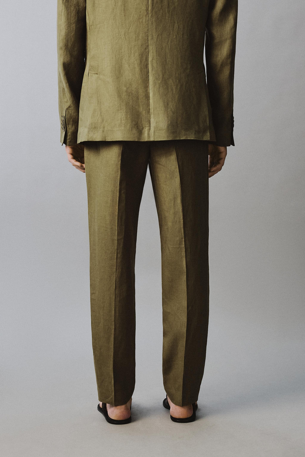 PANTAL?N TRAJE 100% LINO / Aceite - Zara фото 3