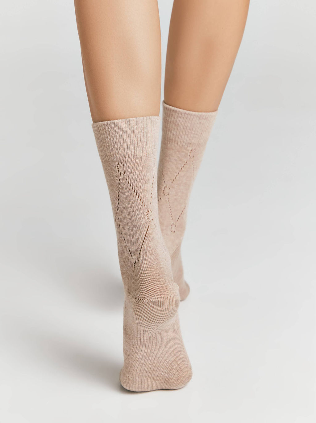 Цена за 2 пары CONTE ACTIVE 22С-27СП Носки женские (удлиненные) бежевый - Conte elegant фото 5
