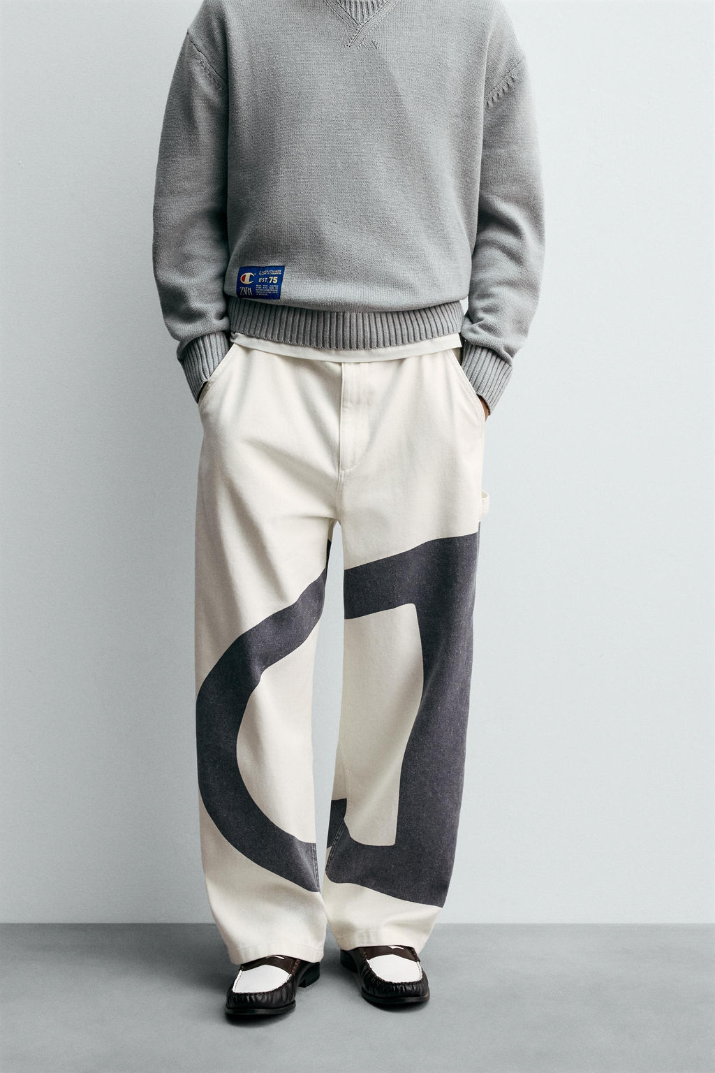 CHAMPION® X ZARA CONTRAST LOGO TROUSERS фото 12