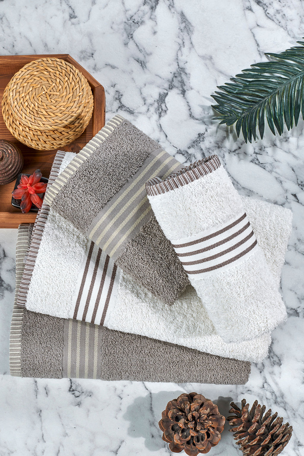 Trendyolmilla Home 2li Yuz Havlusu 50x80cm & 2li Banyo Havlusu 70x140cm TPHSS25HVL00015  фото 3