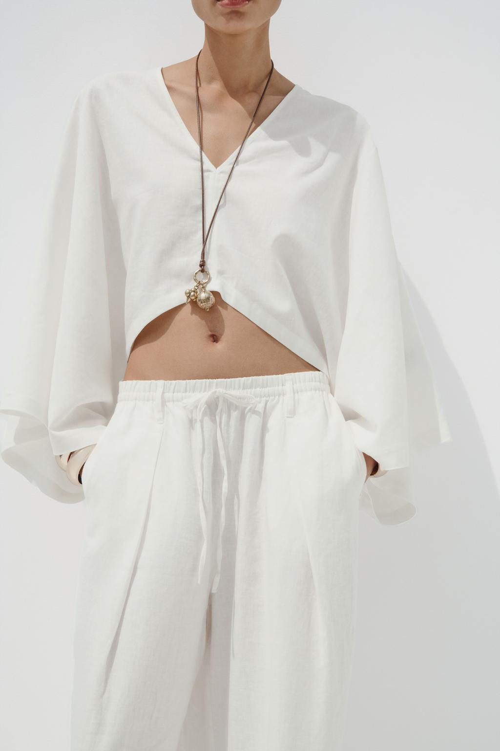 ASYMMETRIC CAPE KIMONO - Zara фото 13