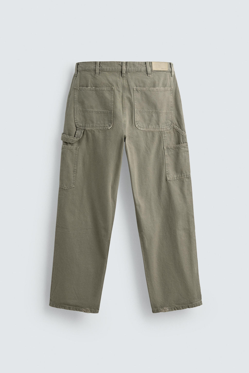 WASHED EFFECT CARPENTER TROUSERS - Zara фото 8
