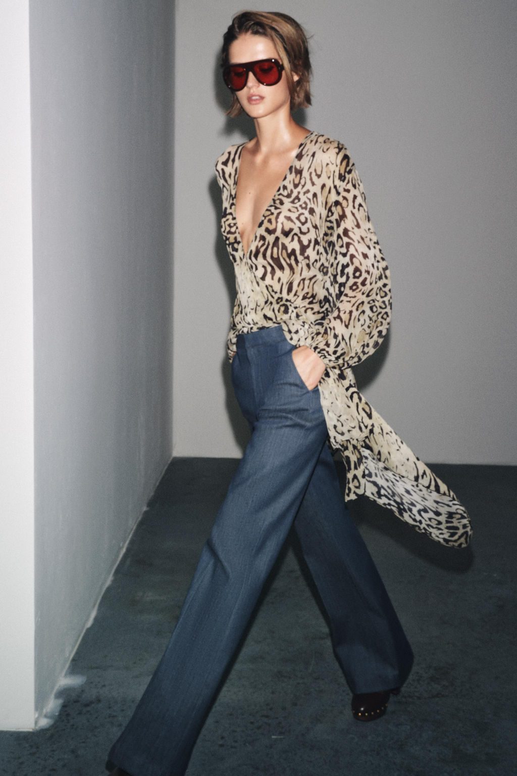 ZW COLLECTION MINIMALIST TROUSERS - Zara фото 5