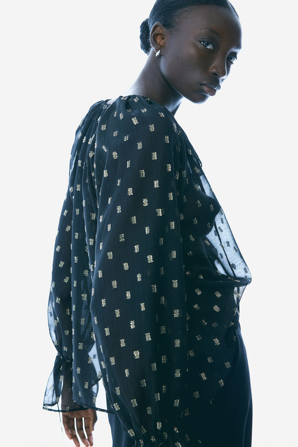 Blusa brillante de plumeti - H&m фото 4