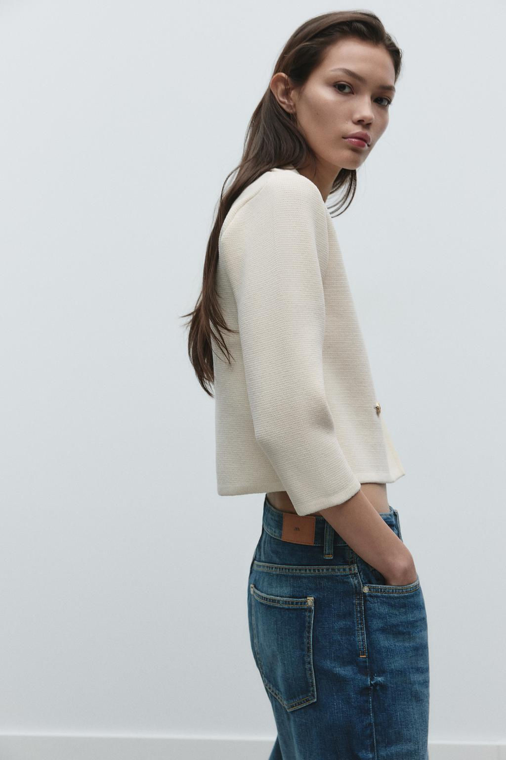 KNIT WRAP CARDIGAN - Zara фото 4