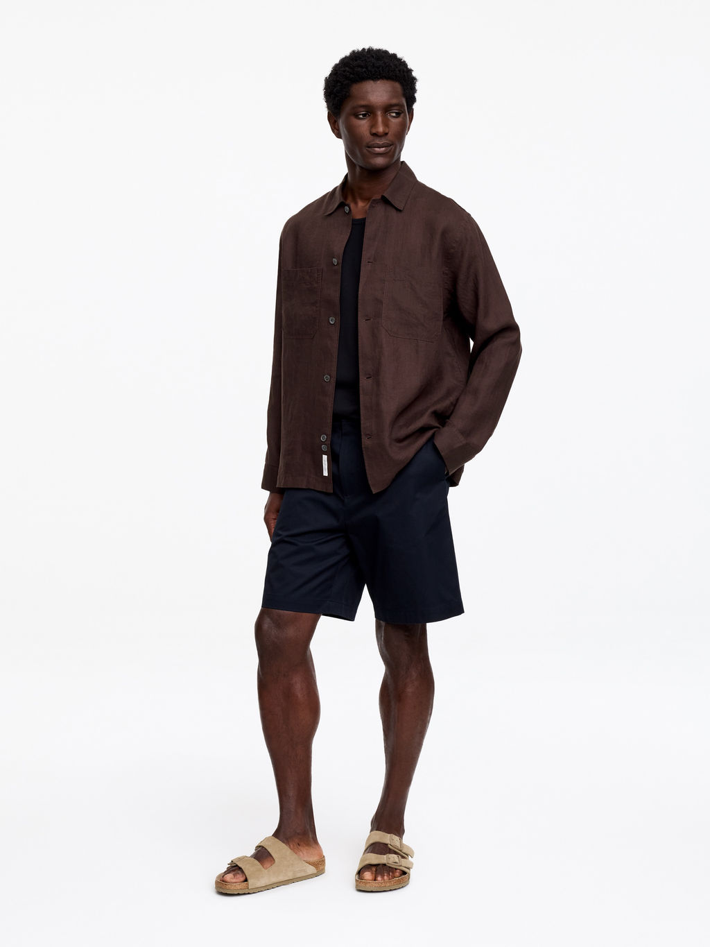 Camisa de lino holgada - H&m фото 3