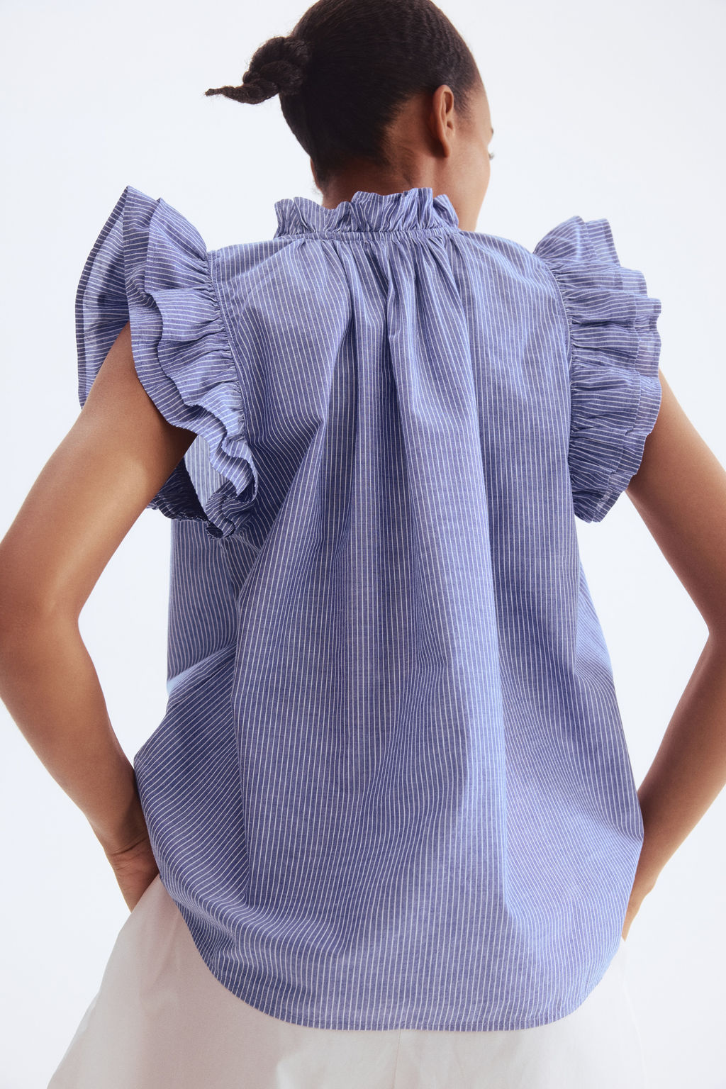 Blusa con ribetes de volante - H&m фото 8