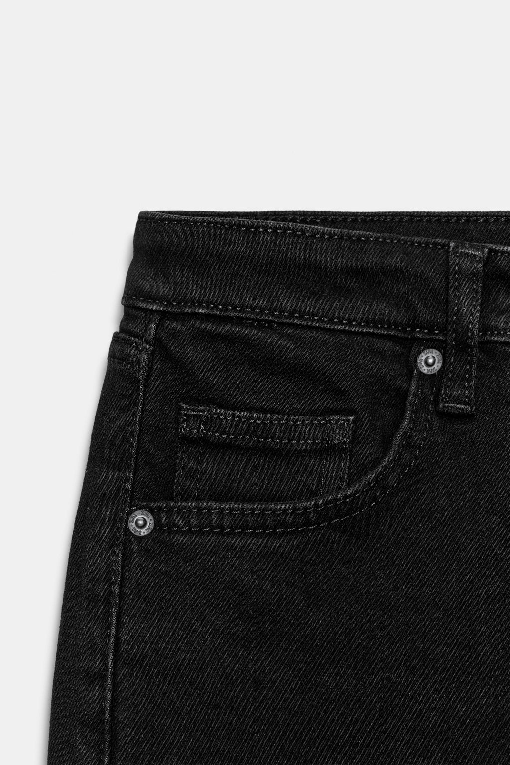 JEANS TRF CROPPED FLARE TIRO ALTO / Negro - Zara фото 9