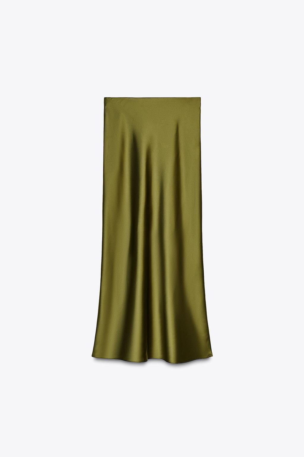 SATIN MIDI SKIRT - Zara фото 27