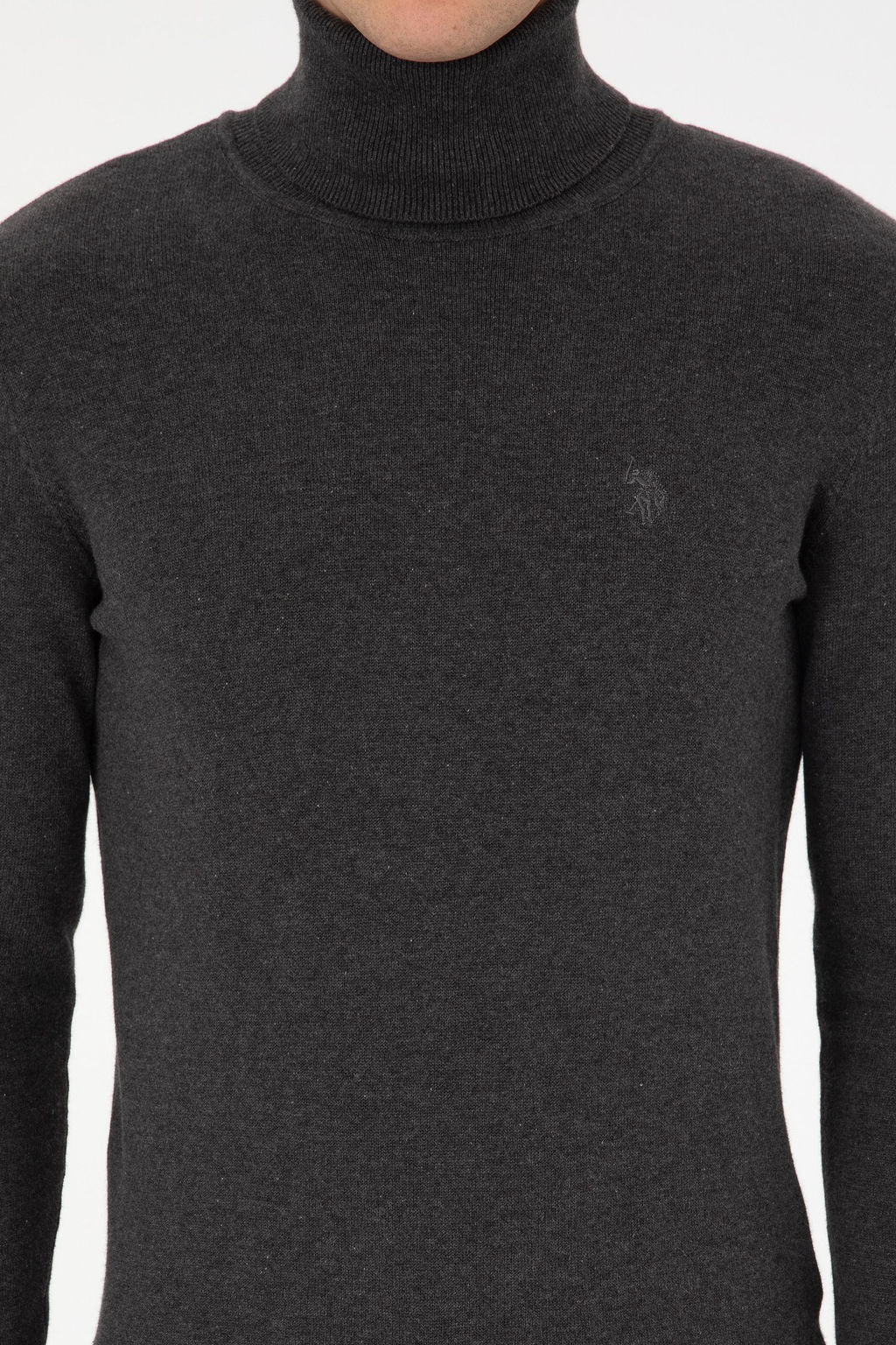 Erkek Antrasit Melanj Basic Kazak - U.s. polo assn фото 6