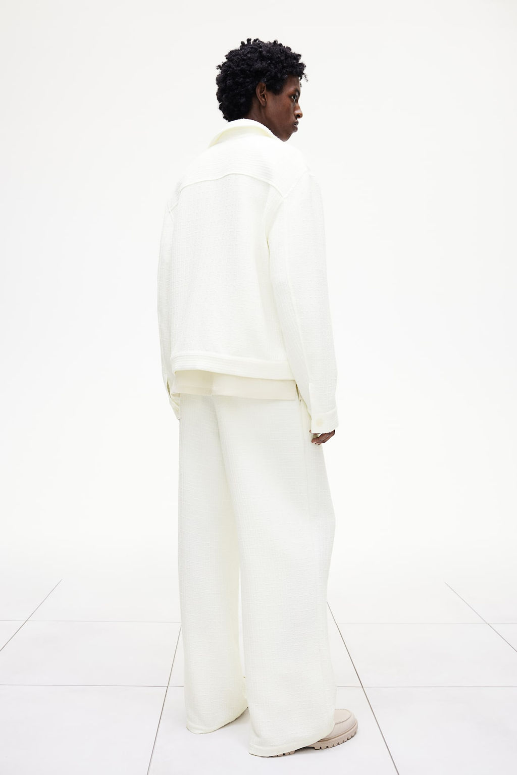 Pantalon texturizado Relaxed Fit - H&m фото 3