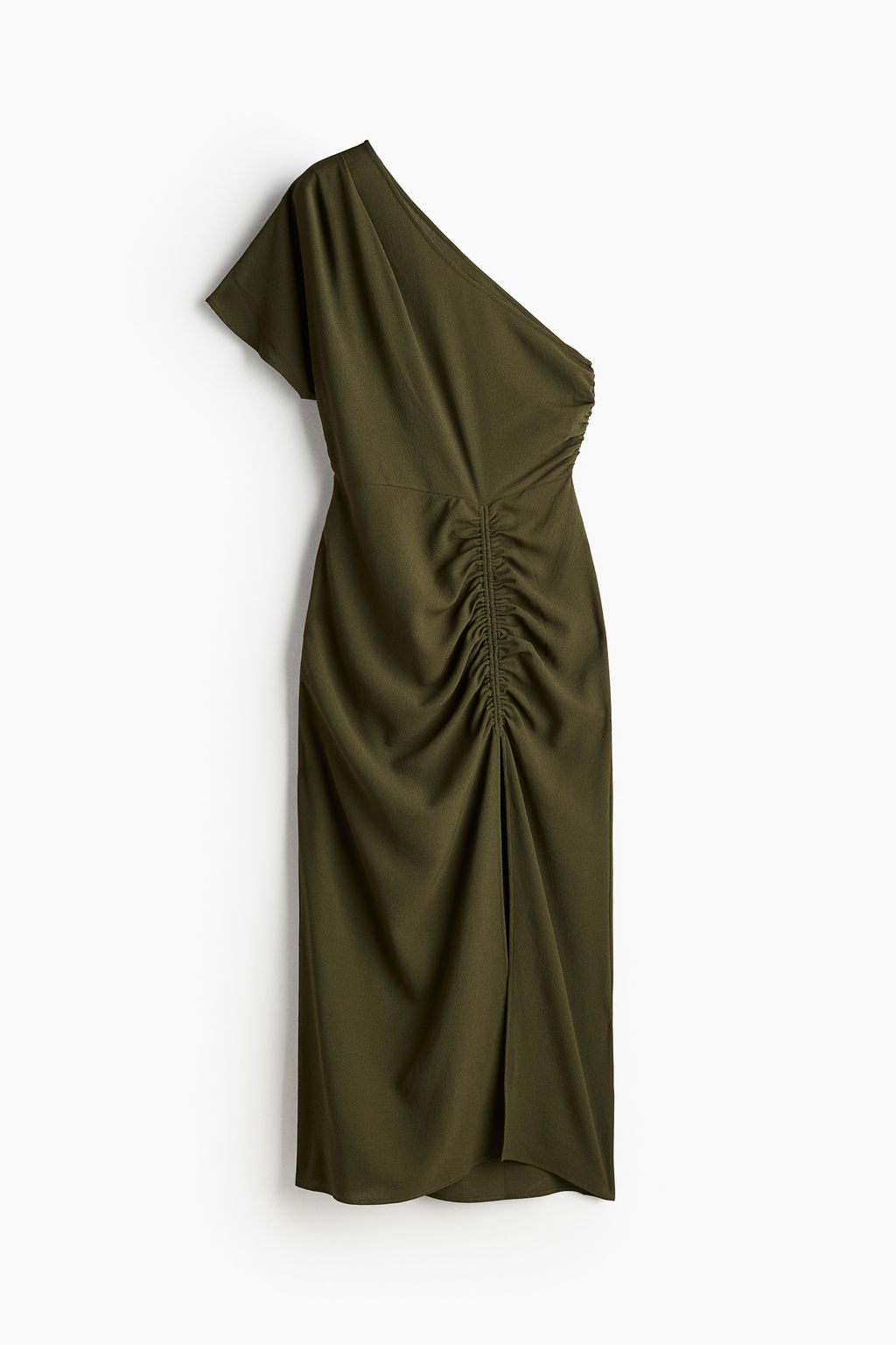 Vestido drapeado de un hombro - H&m фото 7