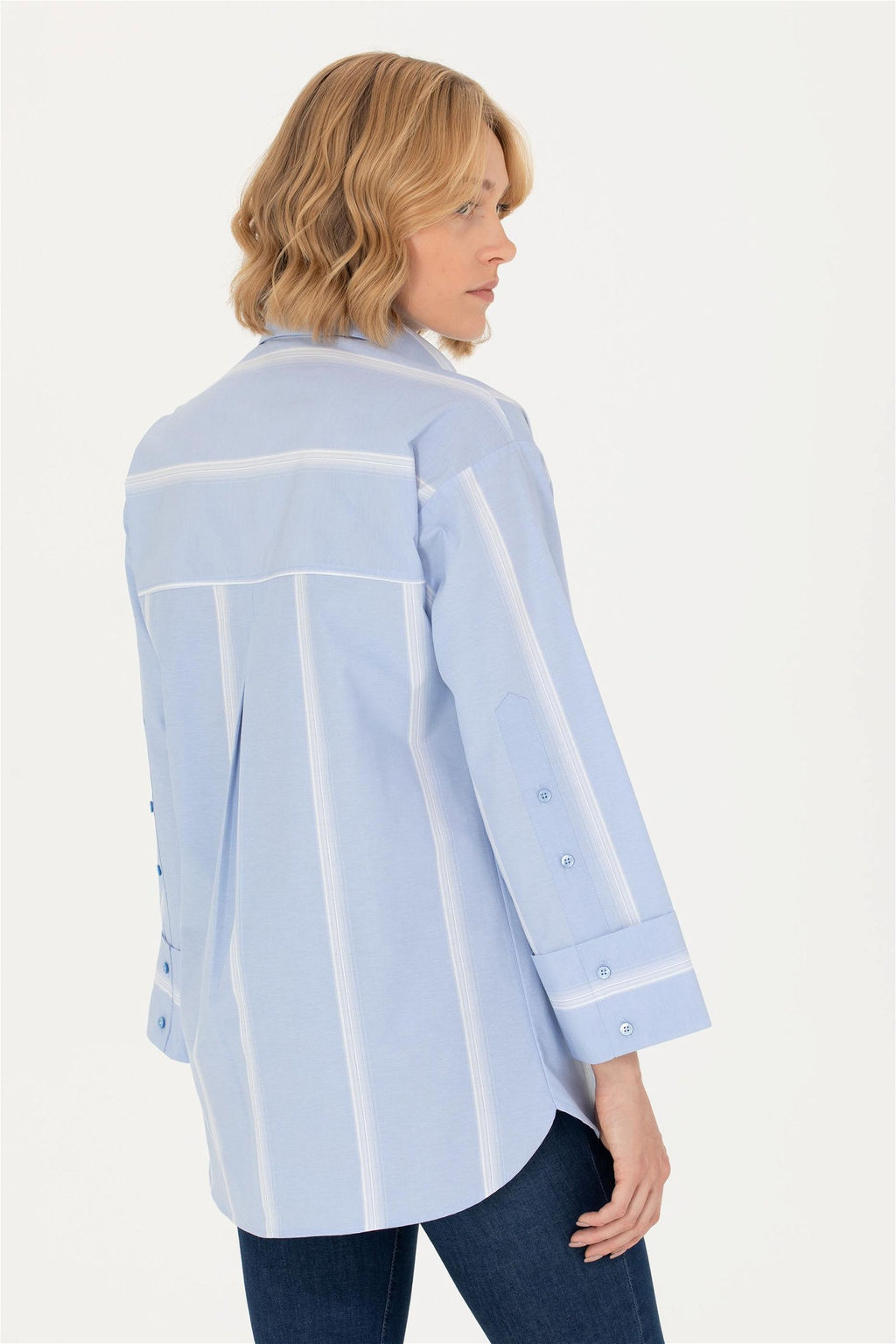 U. S. Polo Assn Женская синяя рубашка с длинным рукавом - U.s. polo assn фото 2