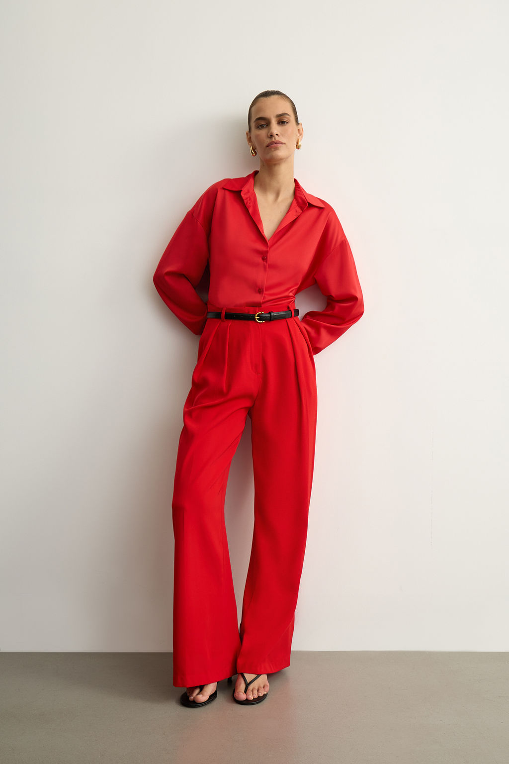 Рубашка из сатина с завязками - Mollis фото 3