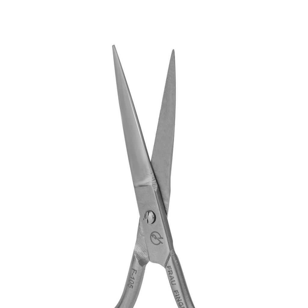 Frau Finger Ножницы маникюрные для ногтей прямые / Classic FS-105DP, матовые, ручная заточка, 9 см