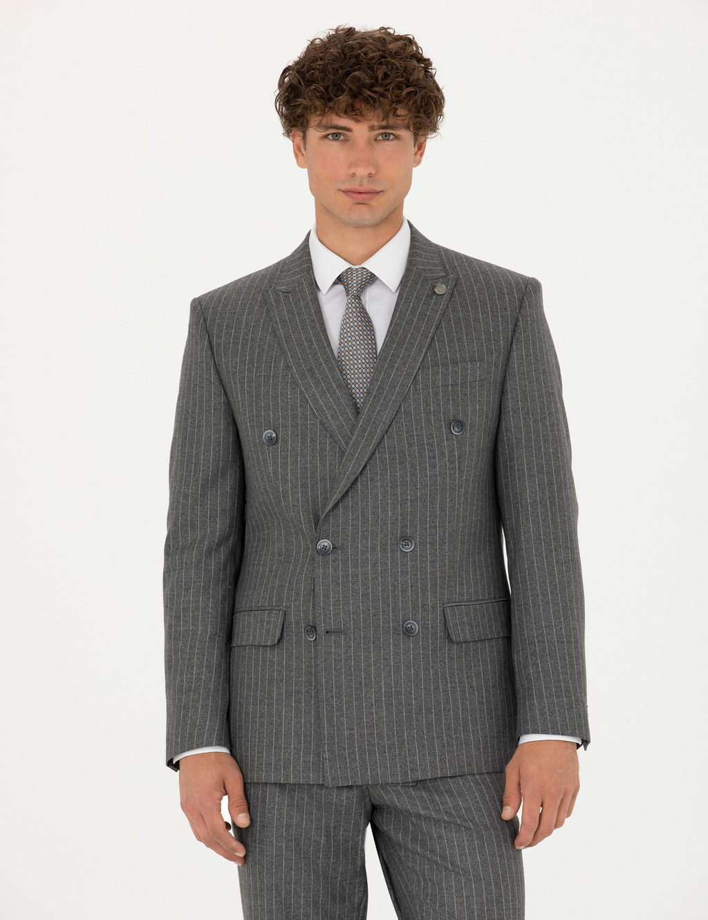 Kruvaze _izgili F_me Ekstra Slim Fit Tak_m Elbise