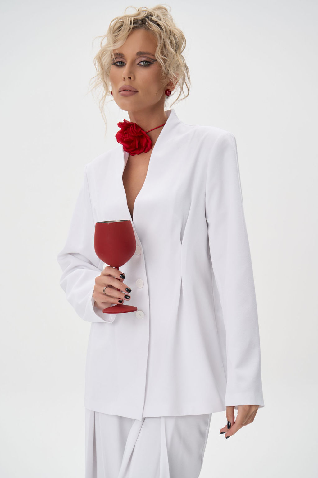 Брюки Тайрис (белый) - Эльза фото 12