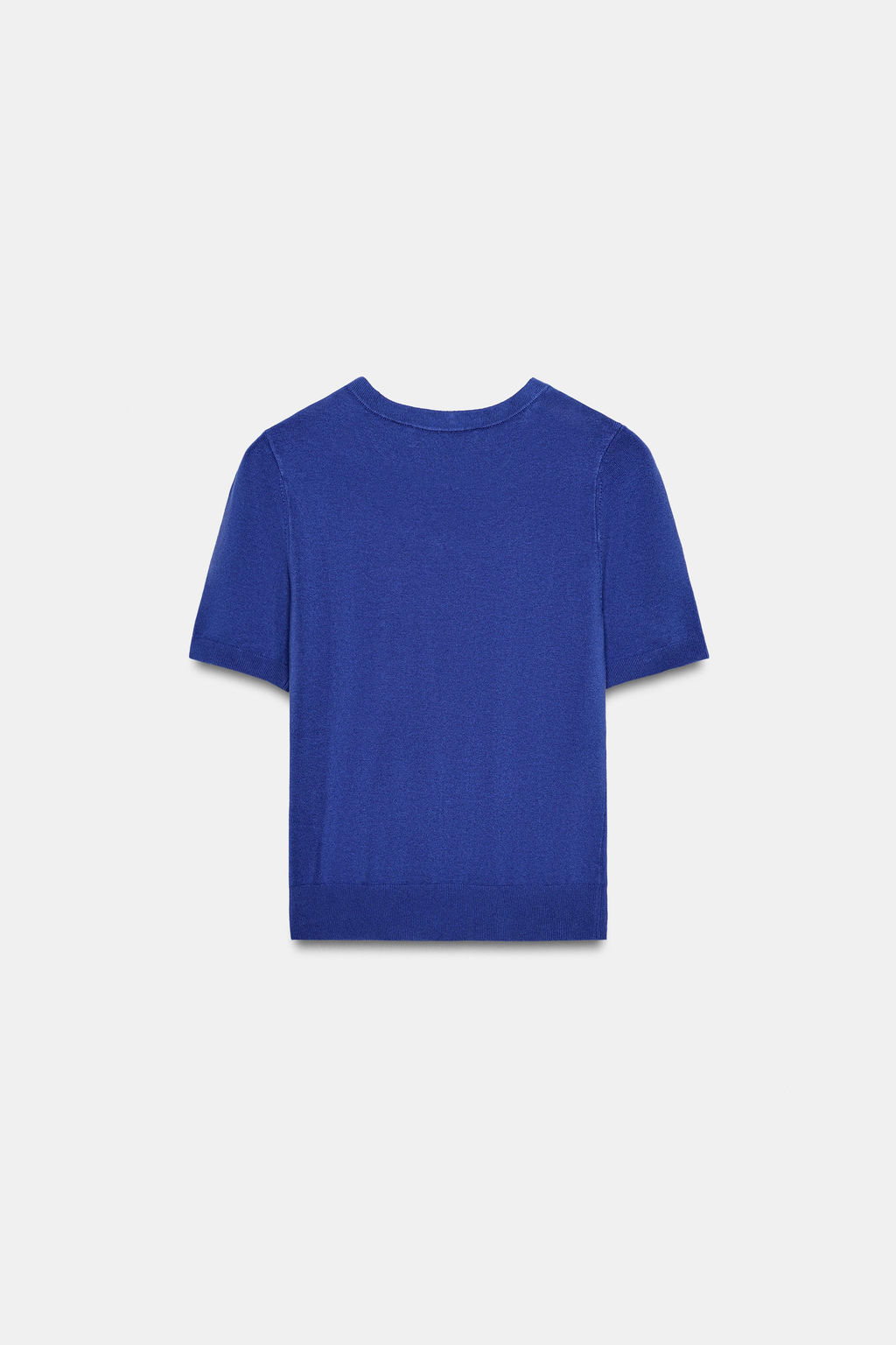 JERSEY B?SICO PUNTO MANGA CORTA / Azul - Zara фото 8