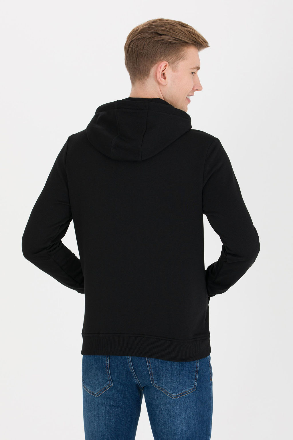 U. S. Polo Assn / Мужской черный базовый свитшот - U.s. polo assn фото 16